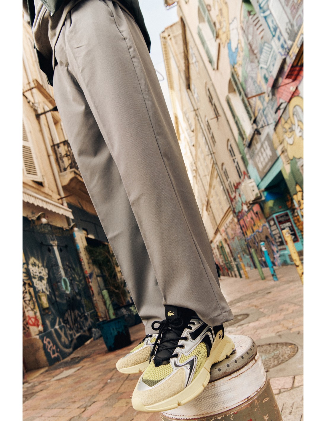 lacoste Sneakers Homme L003 Neo Sma Jaune/Noir