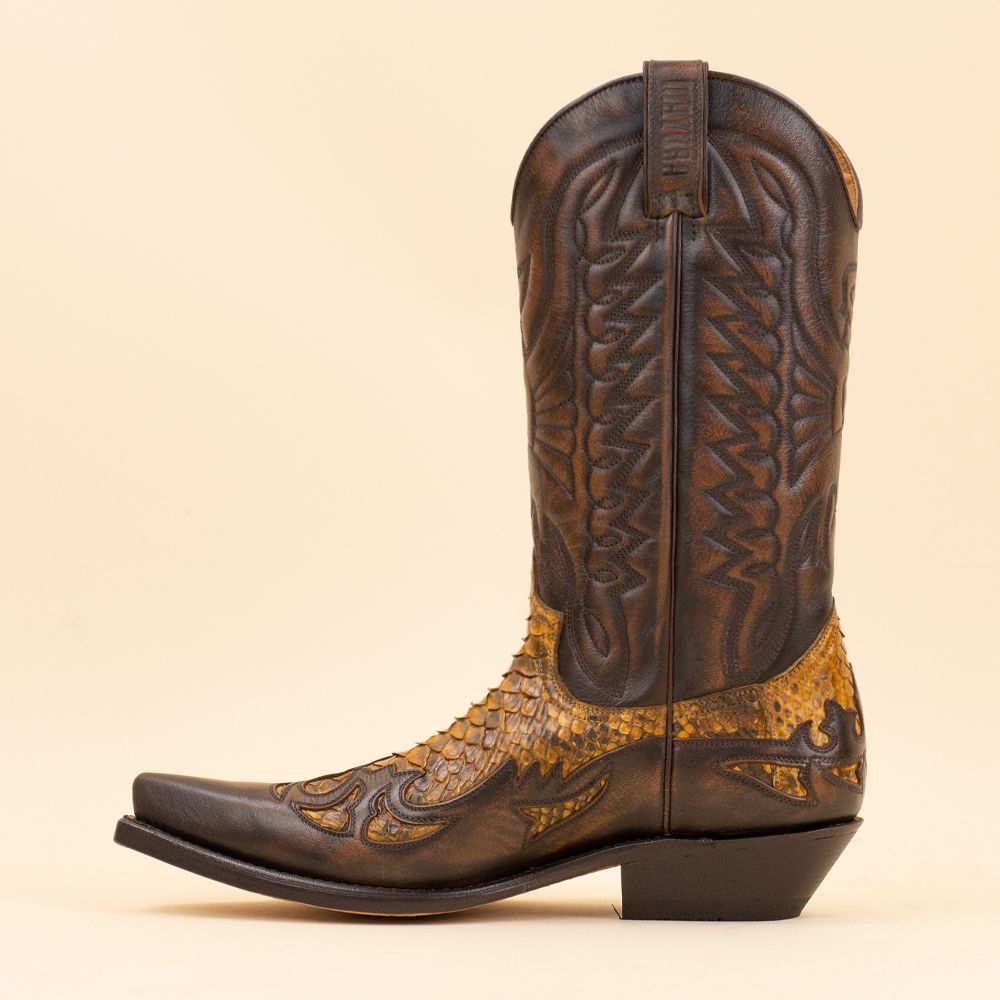 Mayura Boots cowboylaarzen 1935-C Camel Python