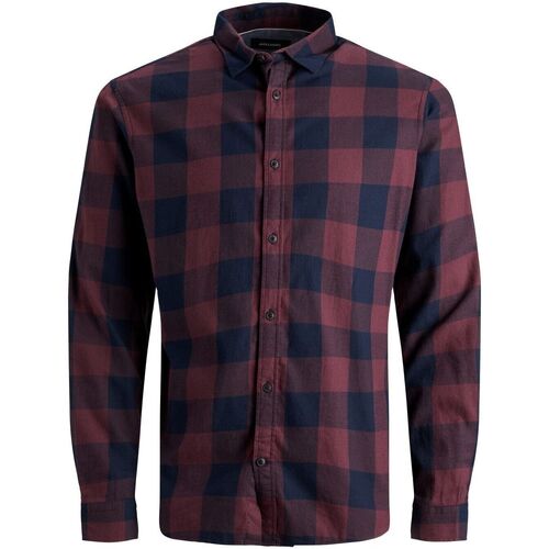 Jack & Jones - 12181602 GINGHAM-PORT ROYAL Rojo