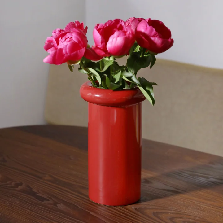 &klevering - Turban Vase 27 x Ø 16 cm, gelb