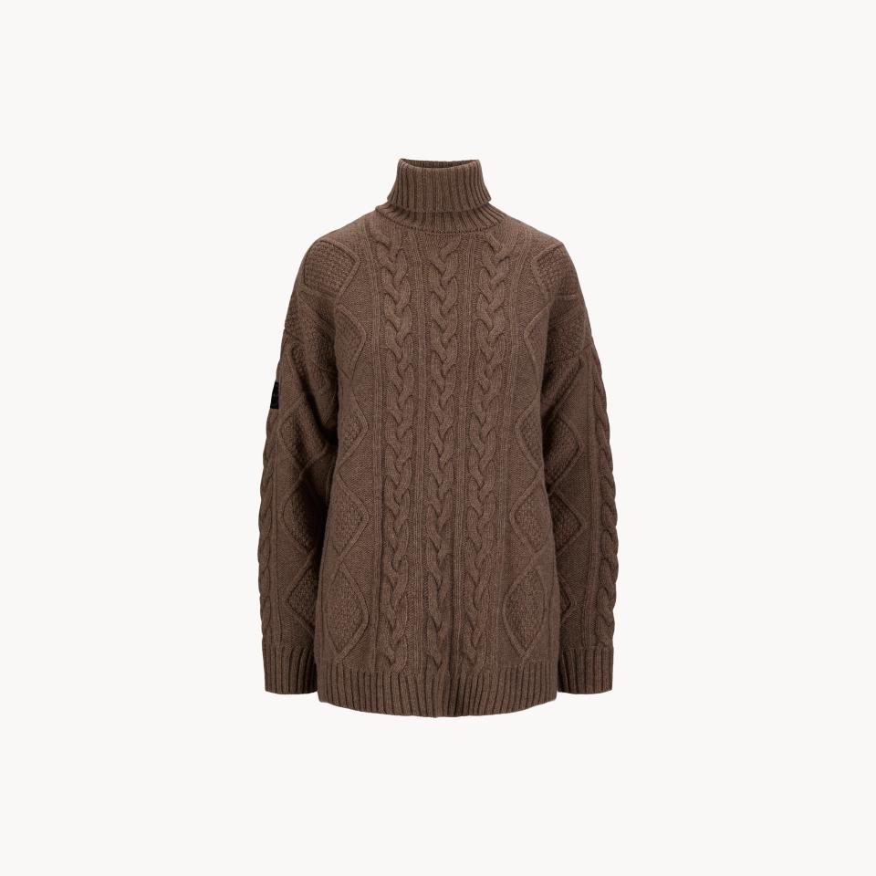 Tufte Robin Chunky Polo Sweater Womens Leafess Tree