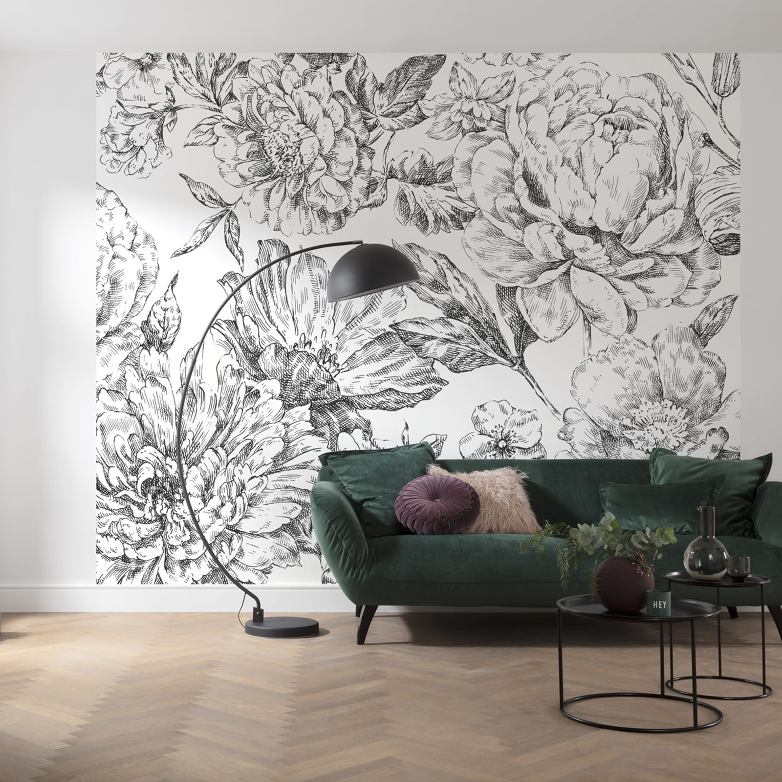 Vlies-Fototapete FLOWERBED - bunt - 300x250 cm