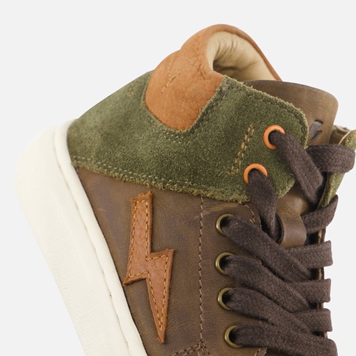 Muyters Sneakers groen Leer