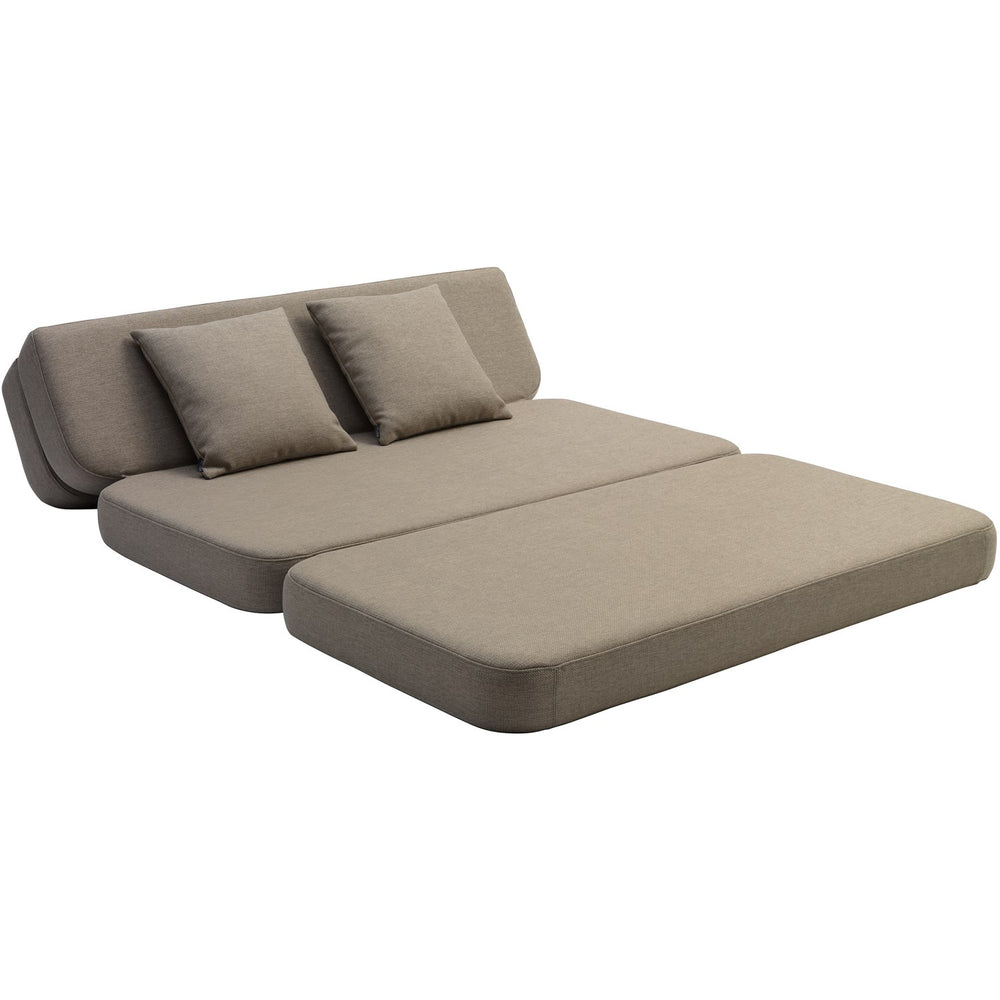 Køb by KlipKlap 3 Fold Sofa Sand With Sand KK XL Soft 140 Cm