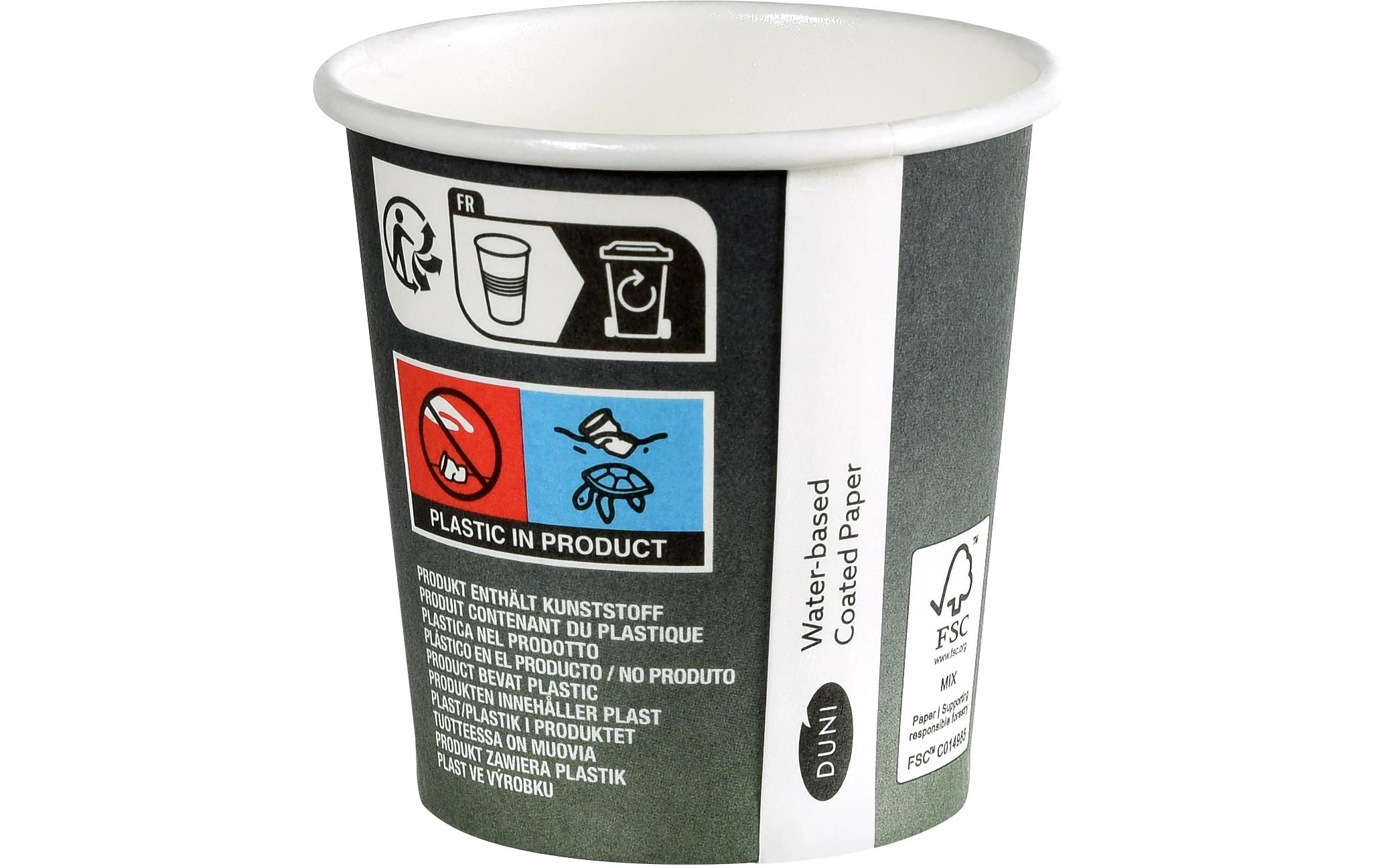 Einwegbecher Urban 120 ml, 20 StückBecher aus nachwachsendem Material