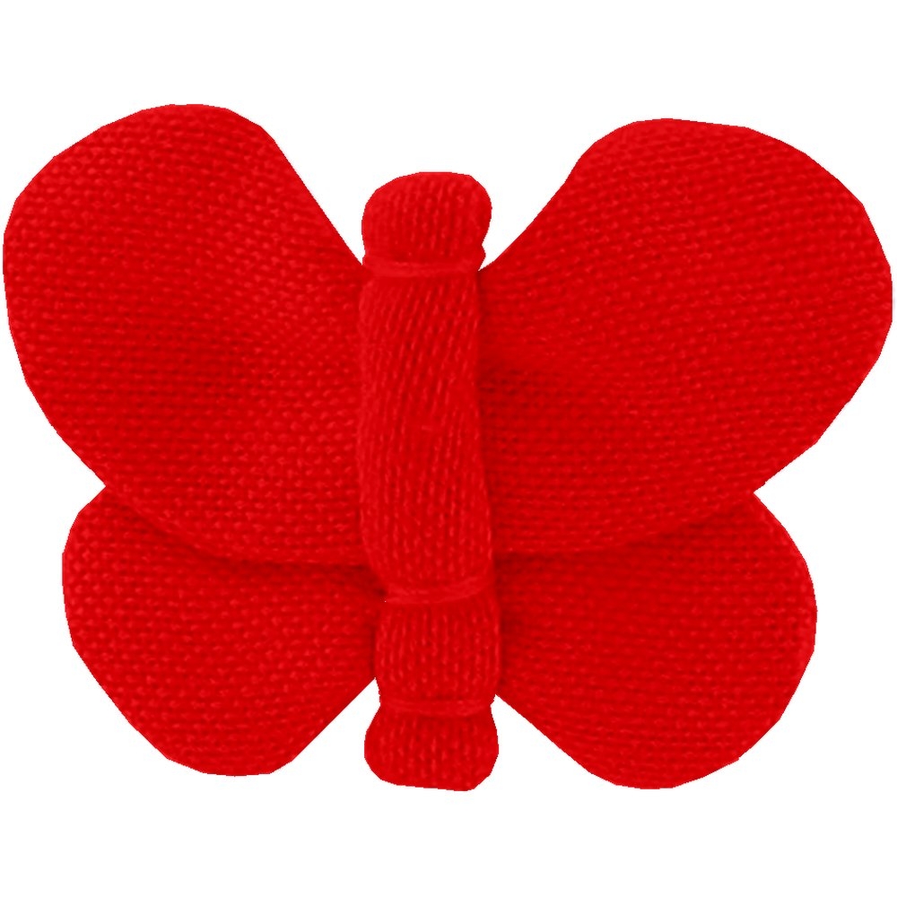 Barrette Petit Papillon Rouge Tangerine