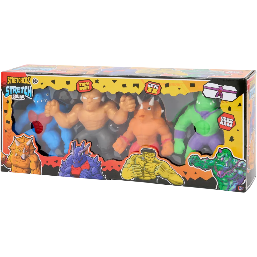 Stretch Squad uitrekbare figuren 4 stuks | diverse varianten