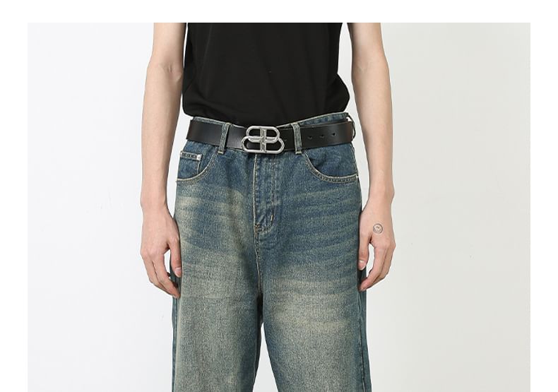 pinkdropper - High Waist Washed Wide Leg Jeans