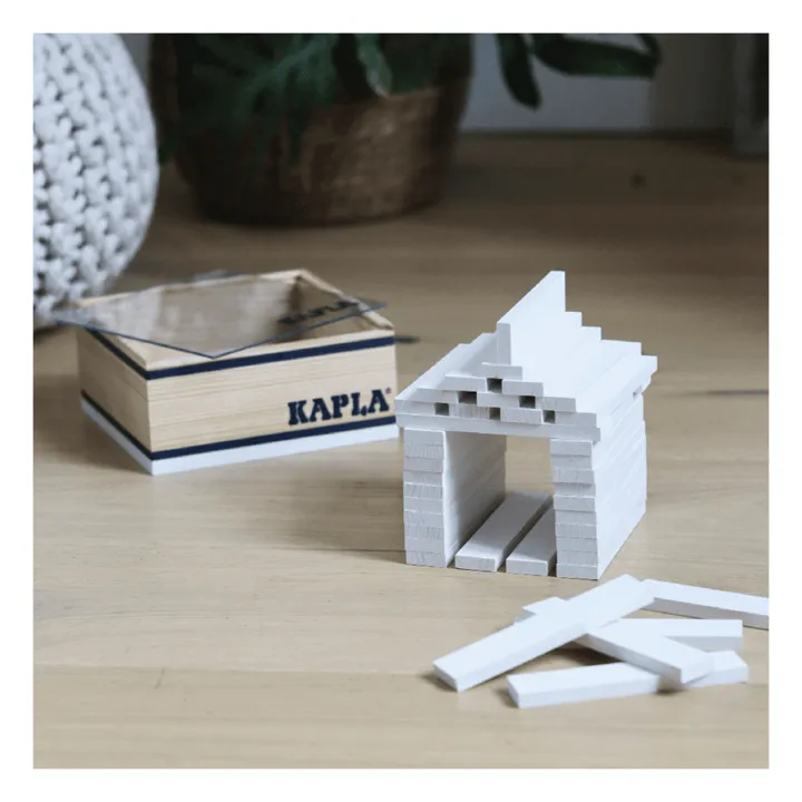 Kapla Coffret Carré - 40 planchettes | Blanc