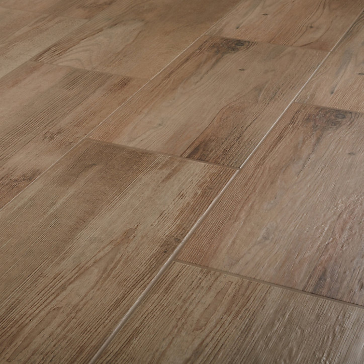 Carrelage extérieur Norwegio marron clair 30 x 60 cm
