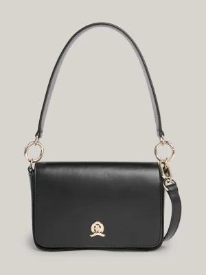 Bolsa transversal média TH Crest em couro