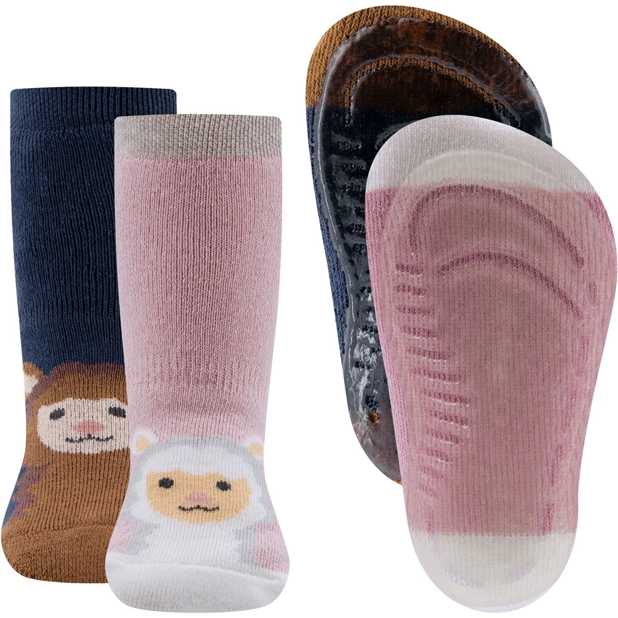 Ewers Stoppersocken Softstep 2er-Pack Alpaka tinte-wildrose