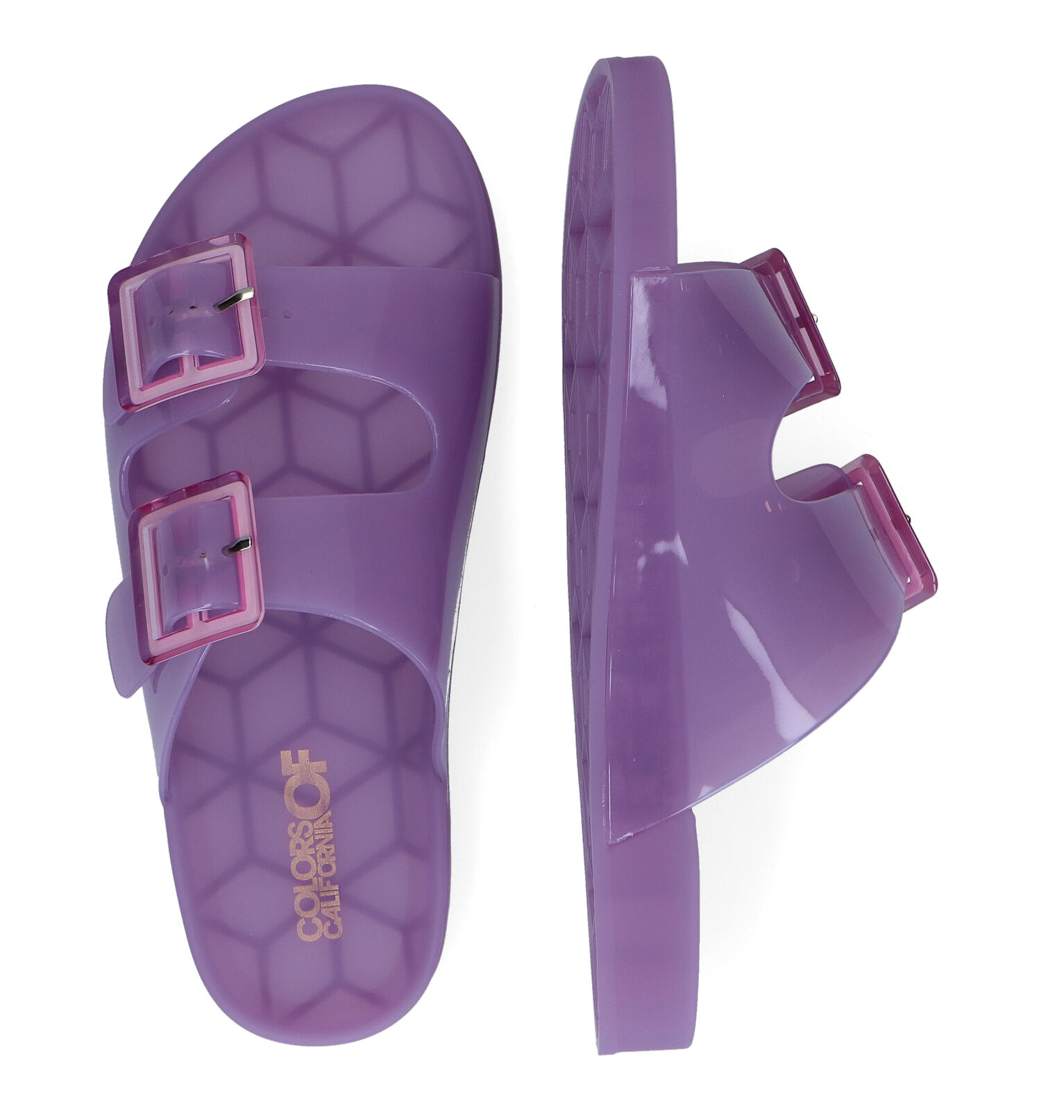 Badslippers paars
