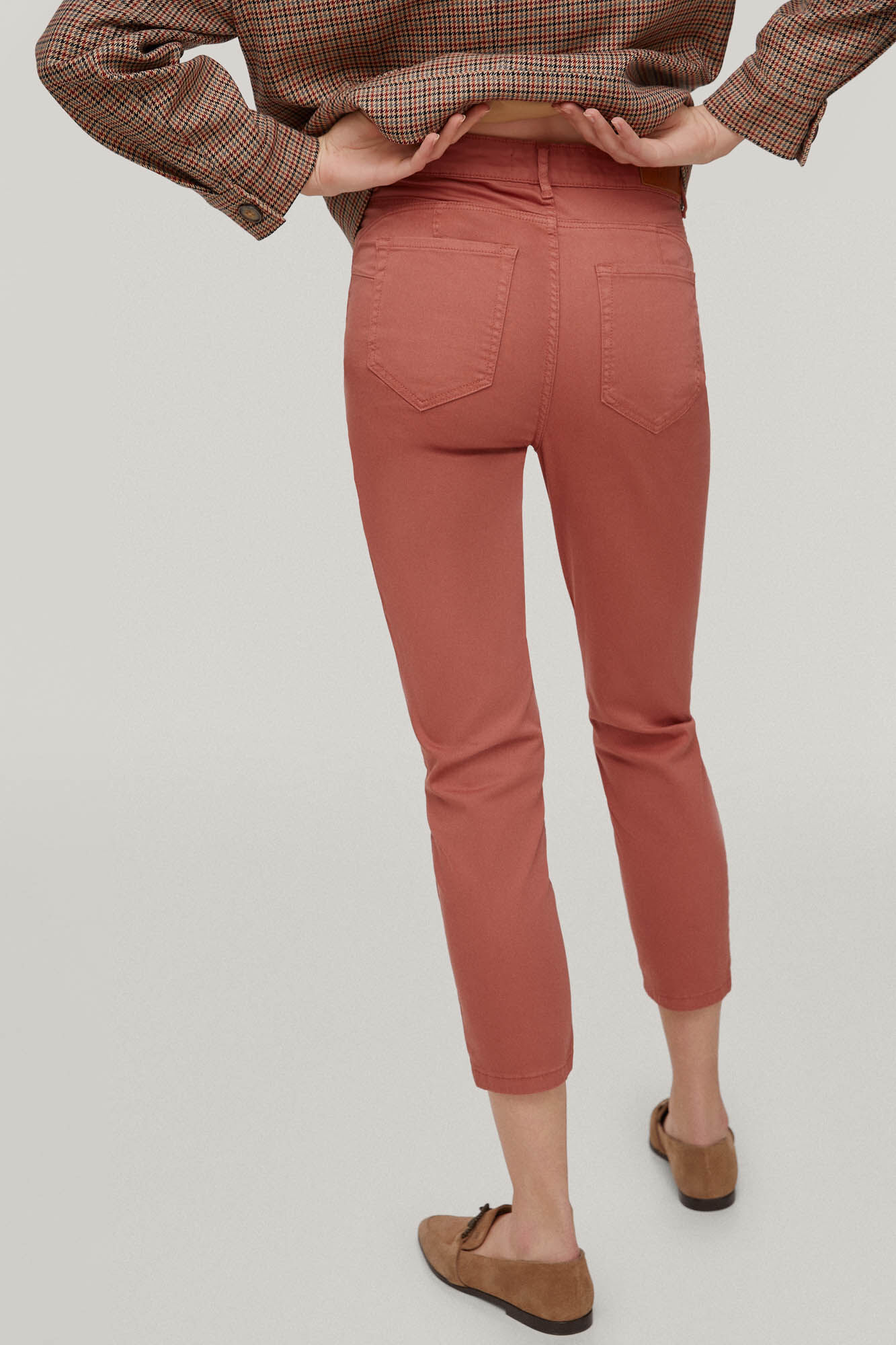 Calça push-up de cetim - Rosa