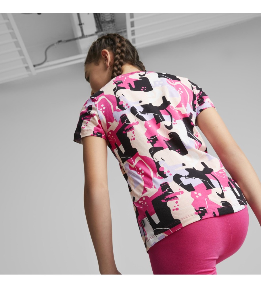 Camiseta Puma Ess+ Street Art Aop fcsia