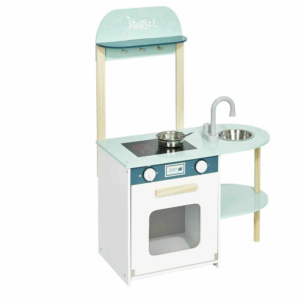 Cuisine en bois Storiz avec évier et four pour enfant