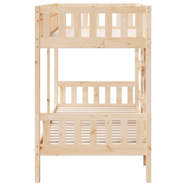 vidaXL Køyeseng 75x190 cm heltre furu
