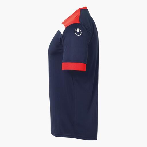 Camisa Offense 23 de manga curta, azul marinho/vermelho/branco, Uhlsport