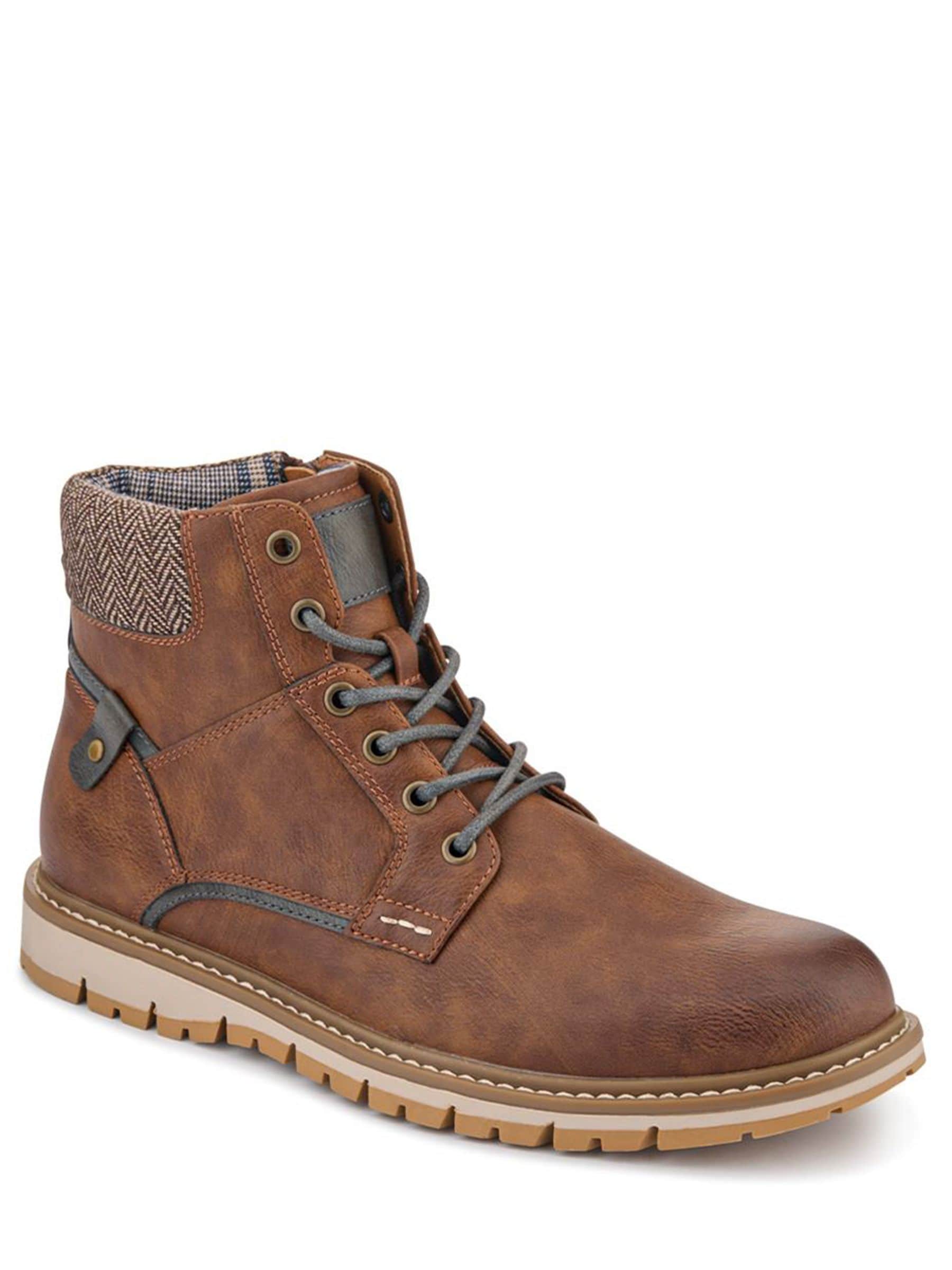 Bruin - Pavers Lace Up With Fabric Cuff Boots