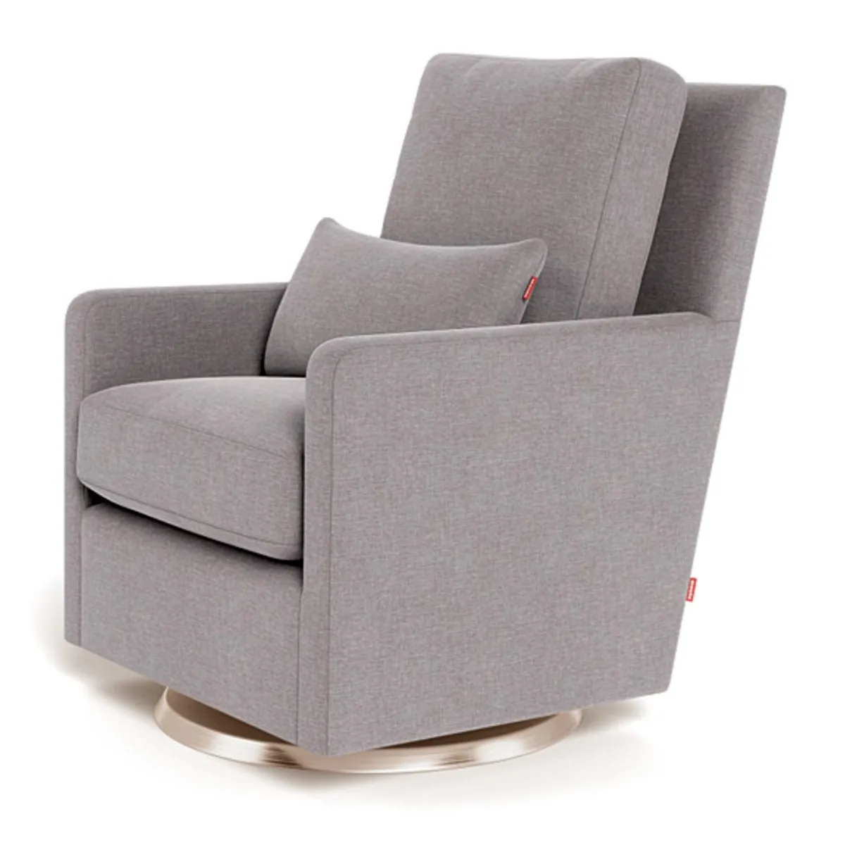 Monte Fauteuil Berçant et Pivotant Como - Pepper Gris  Or