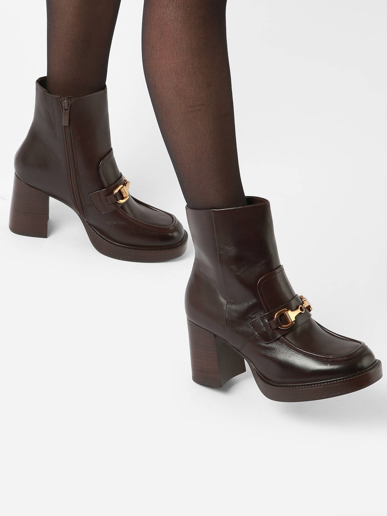 Bottines  talon en cuir TAMARIS