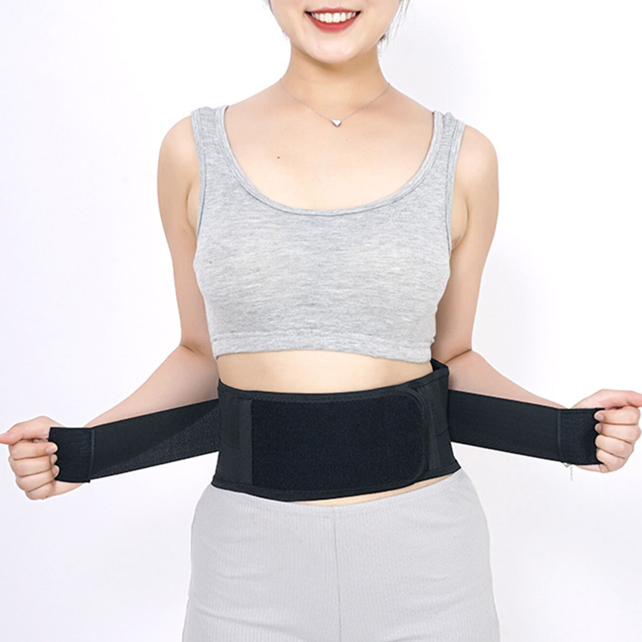 Onamaste Ceinture de maintien noire - 105x16x0.3 cm