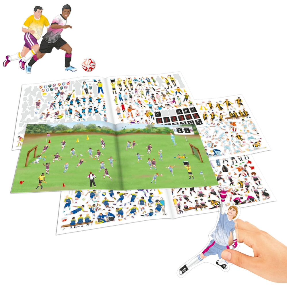 Køb TRENDS by Depesche Create Your Football Game Klistermærkebog