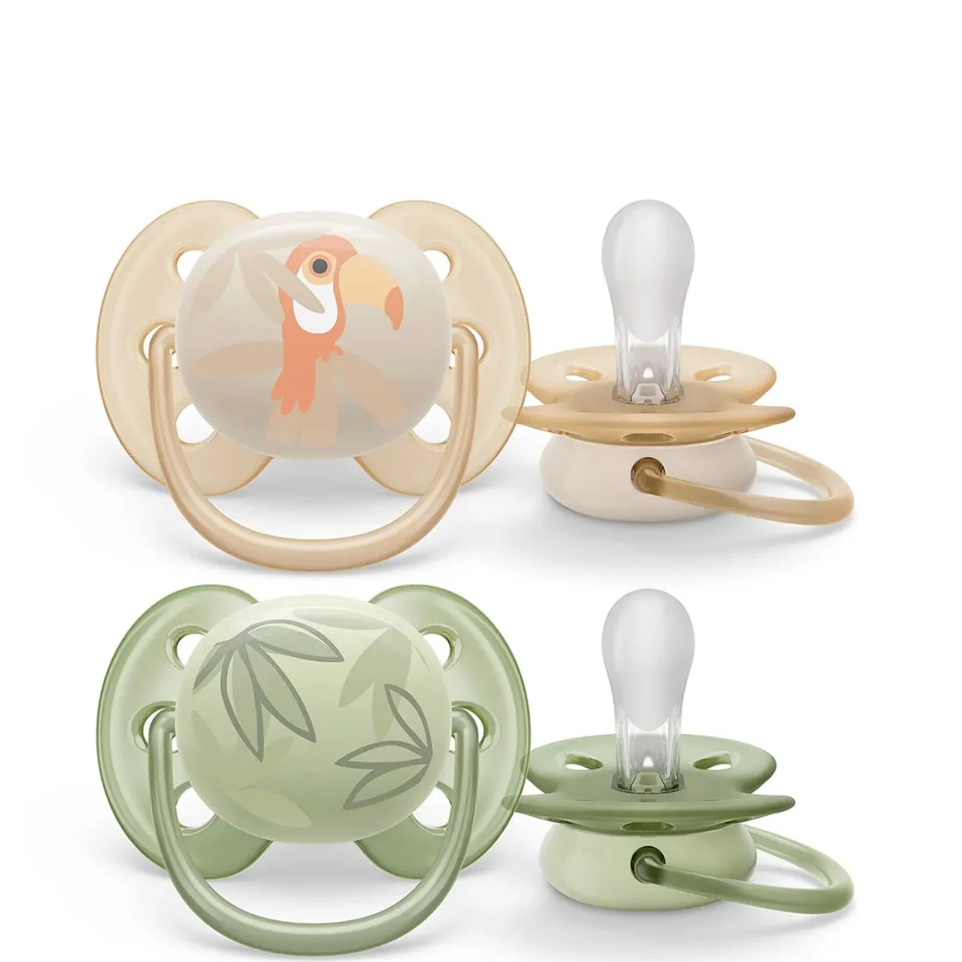 Philips Avent Suce Ultra Douce 0-6 mois Toucan  Feuilles Vertes (2)
