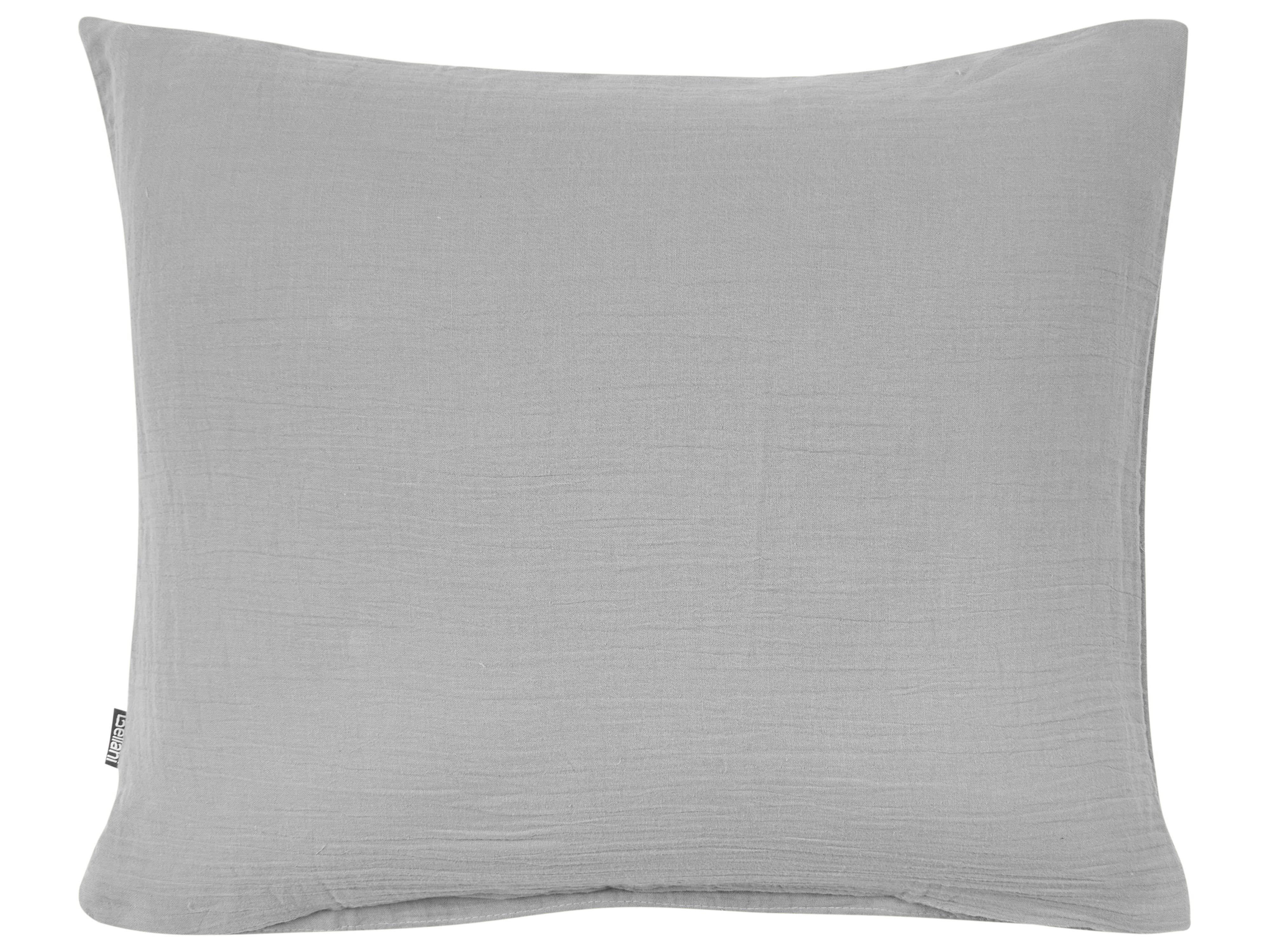Dekbedovertrekset SUMNER Mousseline 220 x 240 cm Lichtgrijs
