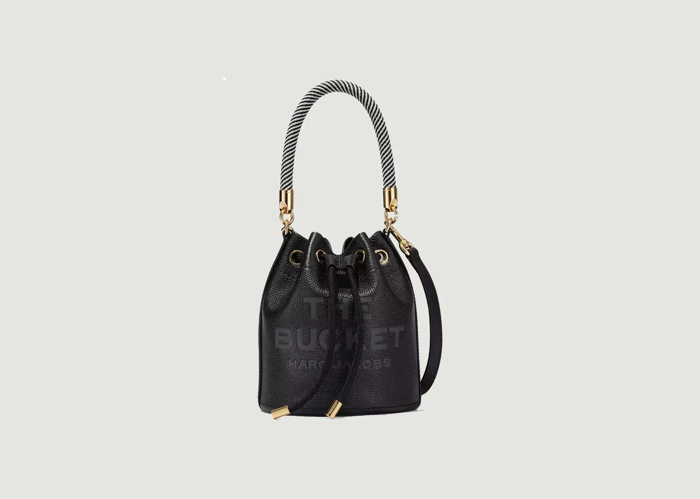 Sac sceau The Bucket en cuir grainé Marc Jacobs