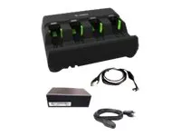 Zebra 4-Slot Battery Charger Kit - Batterioplader - for Symbol LI3608; Digital Scanner DS3608, DS3678; Zebra DS3608, DS3678, LI3608, LI3678