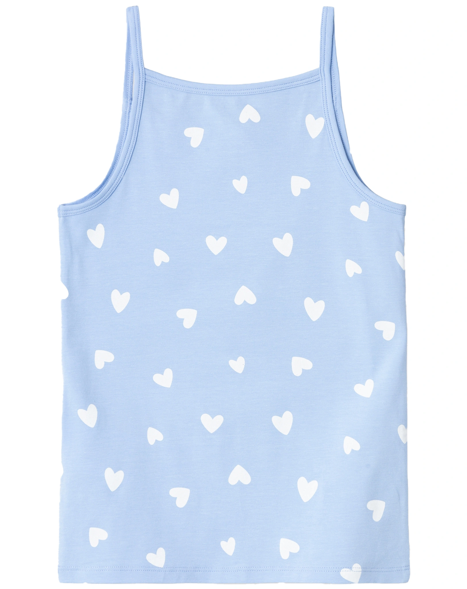 Unterhemd NKFSTRAP HEART 2er Pack in blau/rosa