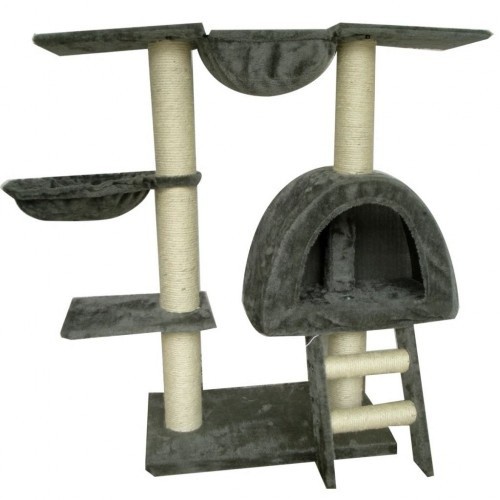 arranhador para gato cinza