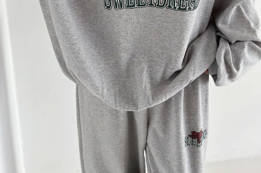 Chubby Girl - Set: Berenprint Pullover + Joggingbroek