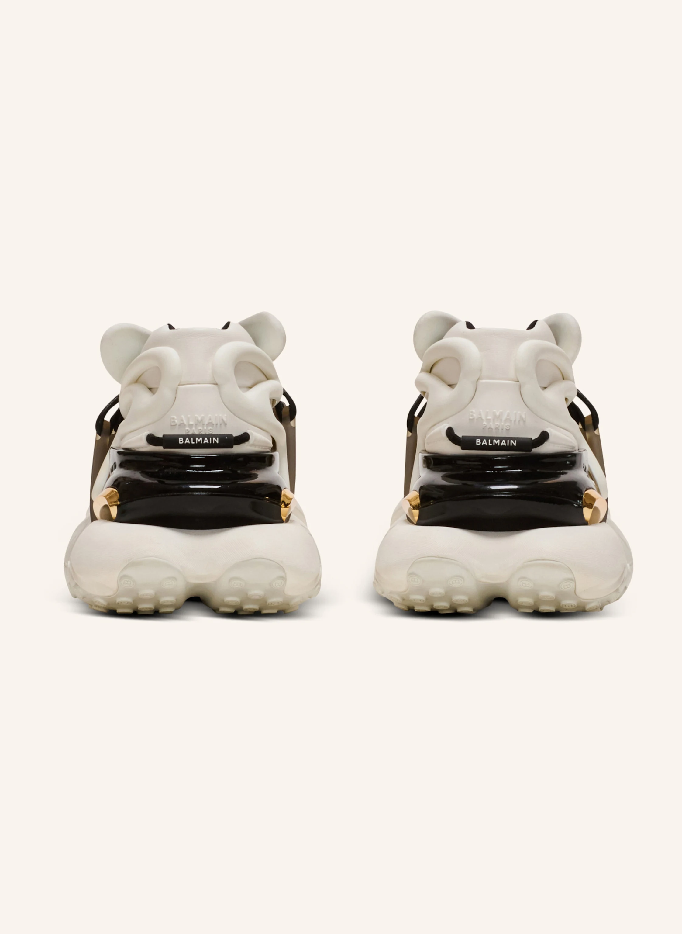 BALMAIN Sneakers Unicorn Low aus Neopren und Kalbsleder