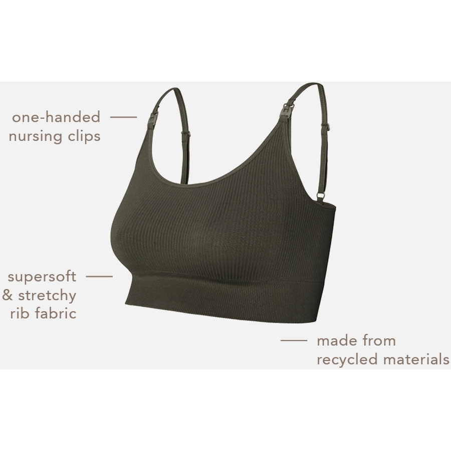 Noppies Unwattierte Still-BH Mira Olive