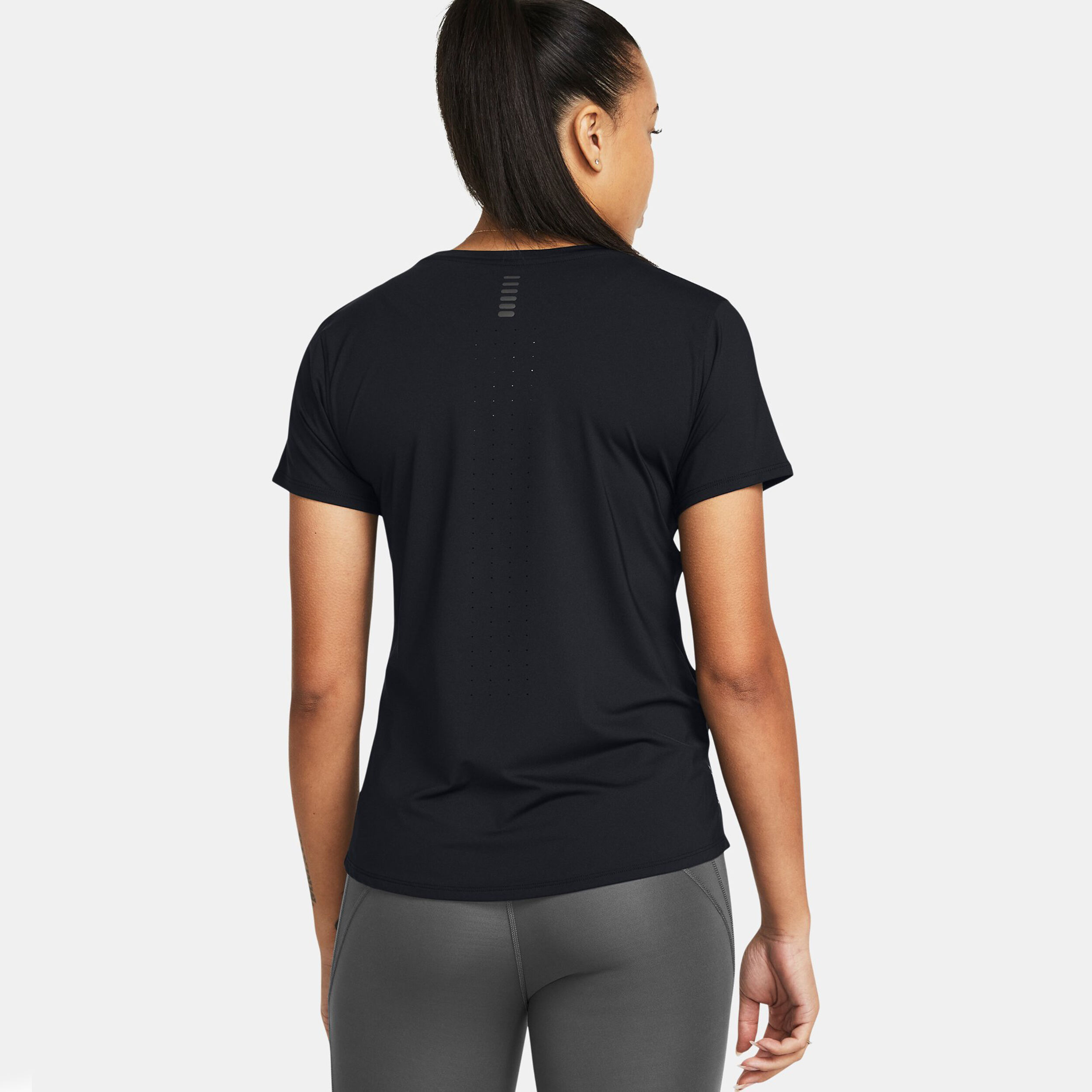 Under Armour Laser SS Maillot De Course Femmes - Noir