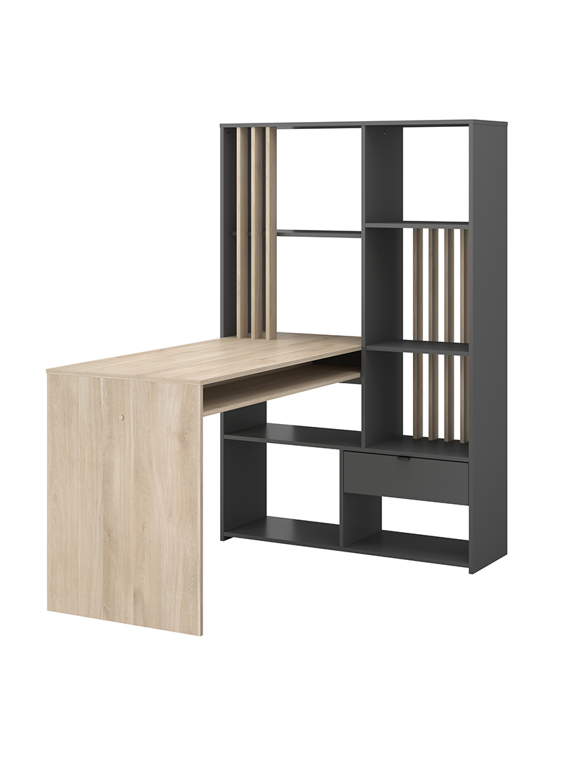 Shadow Secretary Dark Oak and Grey