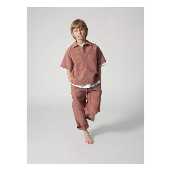 Tangerine Chemise Rayée | Terracotta