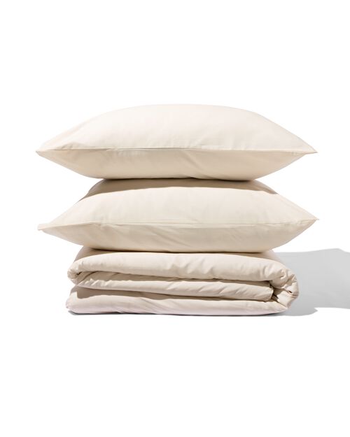 housse de couette coton doux 200 x 200/220 gris-beige