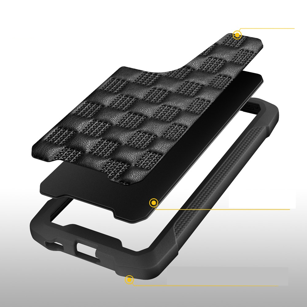 Samsung Galaxy S21 FE 5G Hybrid Hardcase Hülle Grip Design mit Air Cushion Fallschutz - Blau / Schwarz