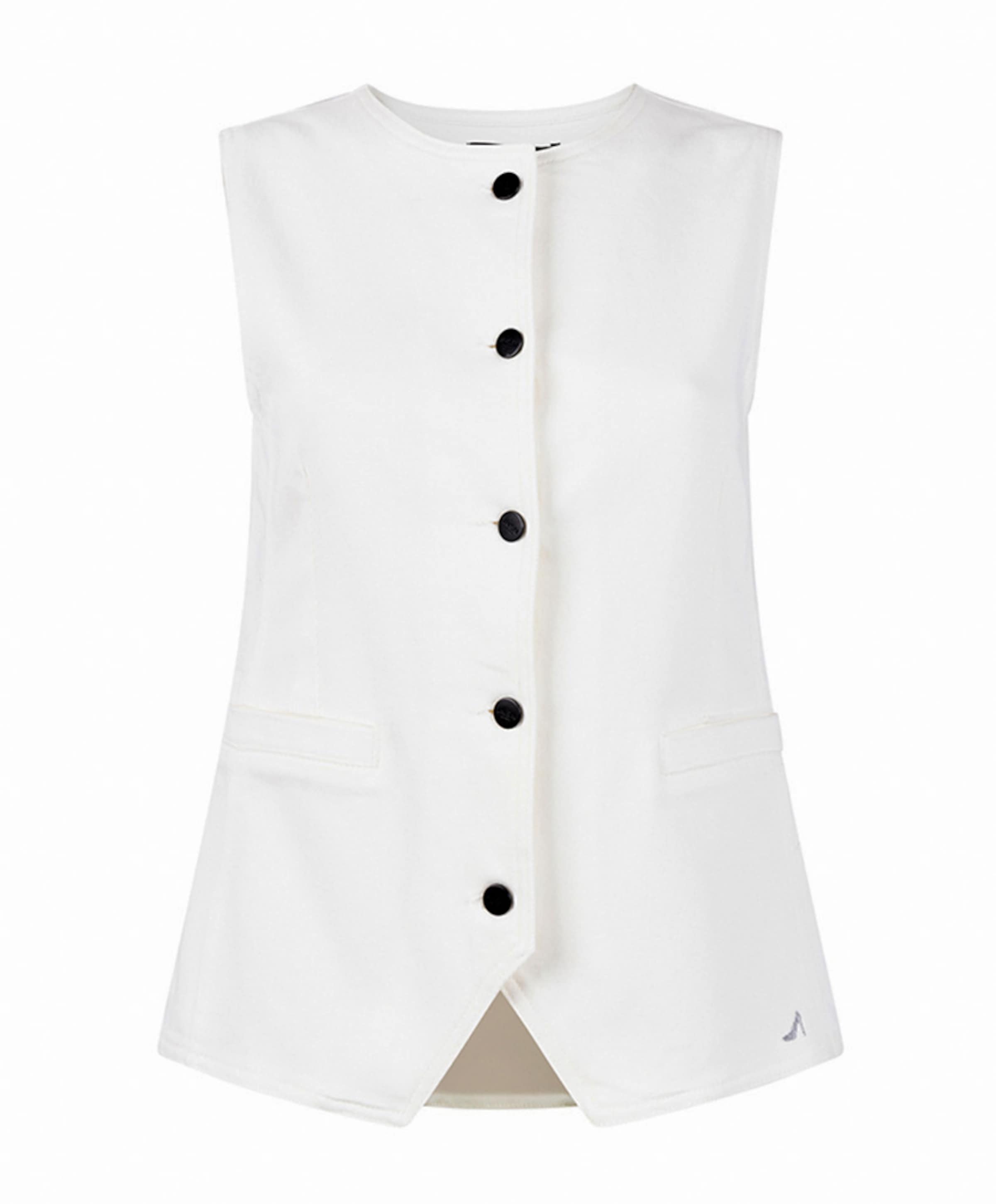 JANSEN Amsterdam Dames gilet ecru