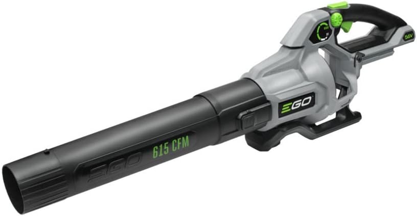 EGO Power+ LB6150 615 CFM 56 Volt Lithium-Ionen-Akku-Laubbläser mit Variabler Geschwindigkeit, Akku und Ladegerät Nicht im Lieferumfang enthalten, schwarz