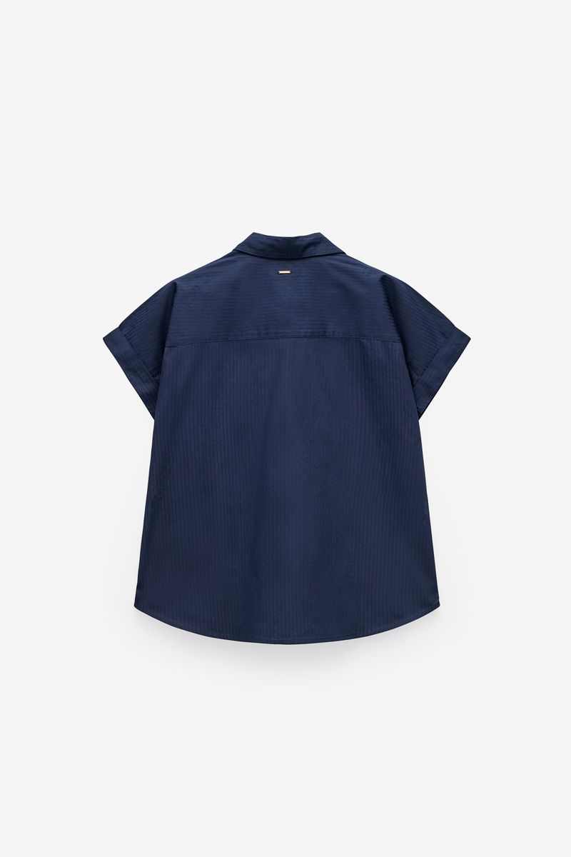 CAMISA MANGA CURTA TEXTURA RISCAS