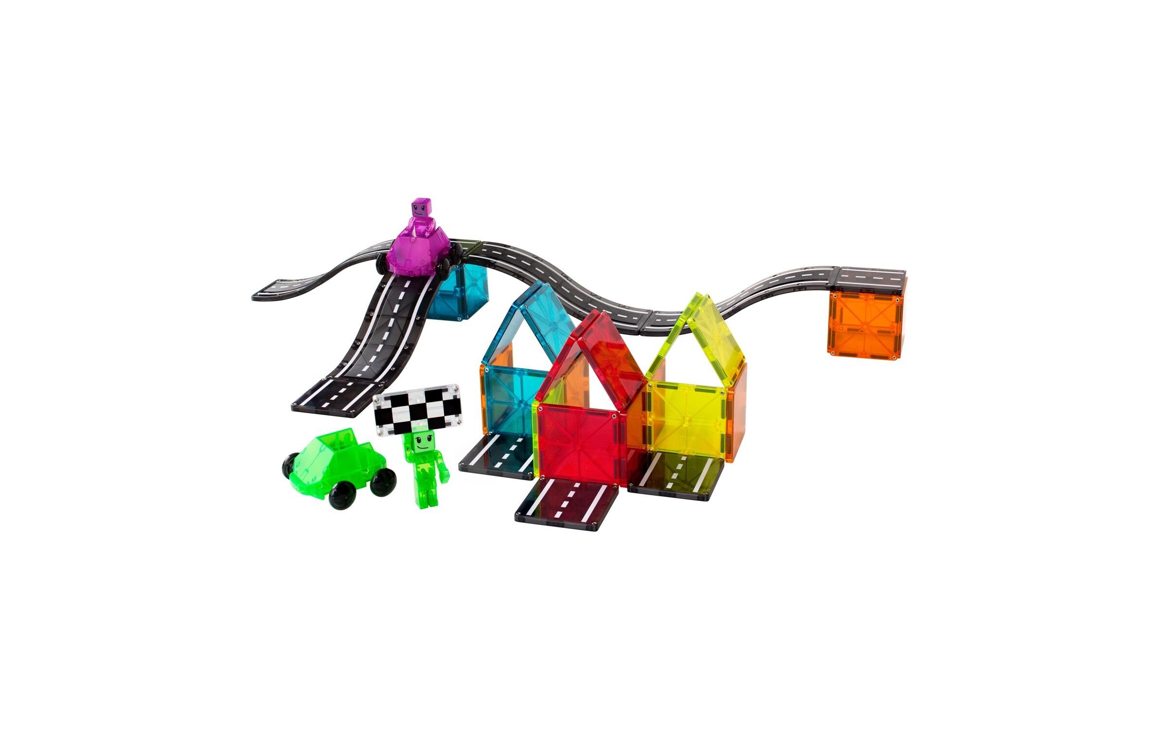 Bausteinmodell Downhill Duo SetMagnetisches Rennabenteuer-Set