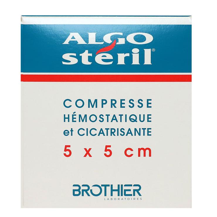Algo Stéril 10 compresses hémostatiques et cicatrisantes 5x5cm