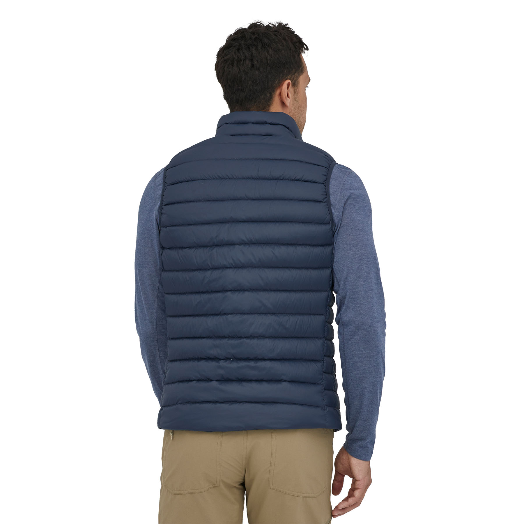 Down Sweater Vest Herre New Navy