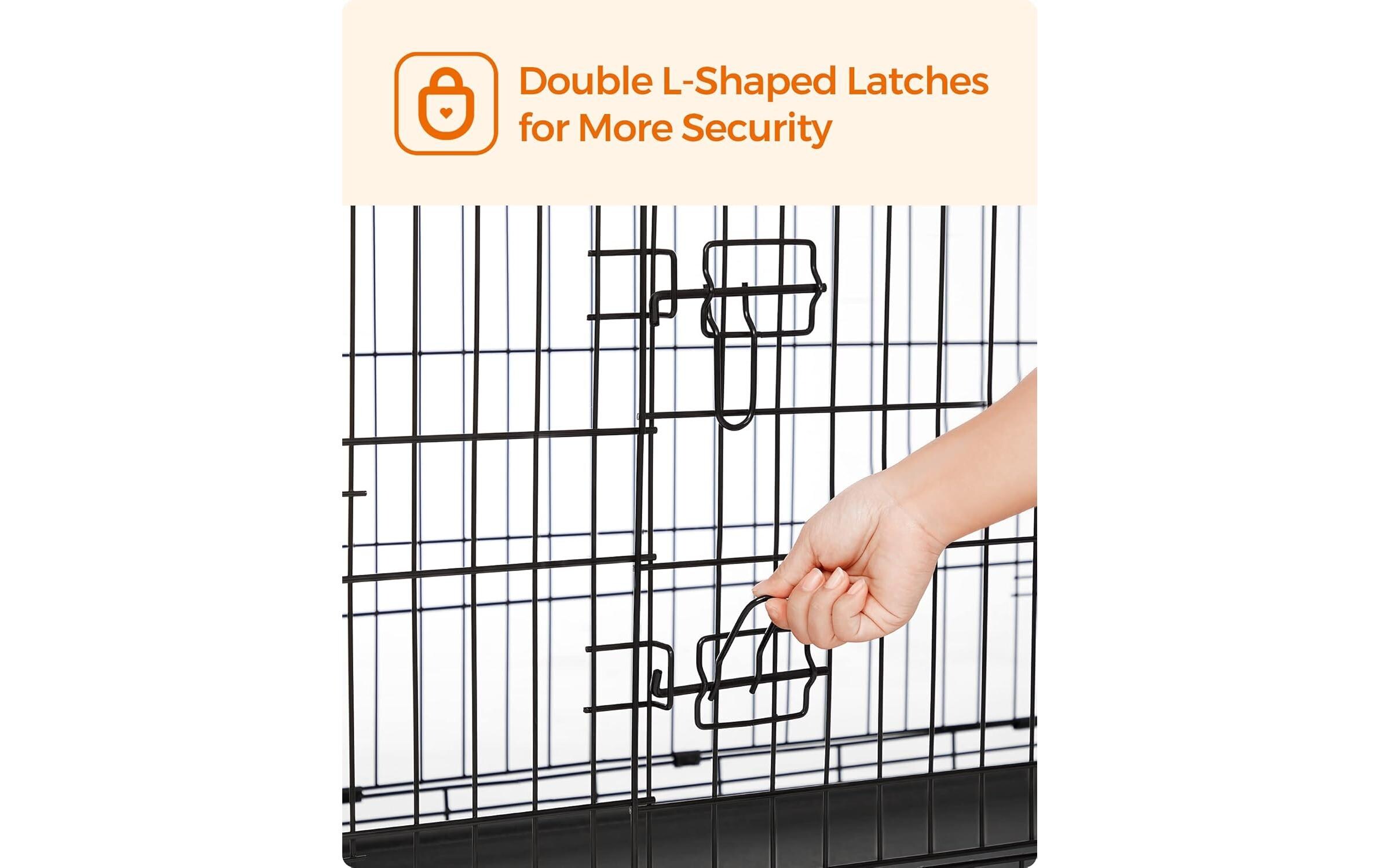 Transportbox für Hunde 122 x 74.5 x 80.5 cmMetallbox für Hunde