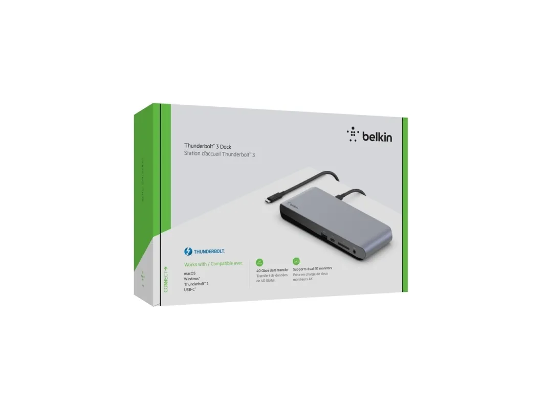 Belkin Thunderbolt 3 Dock Pro - Dockingstation - USB-C / Thunderbolt 3 - DP - 1GbE - 170 Watt