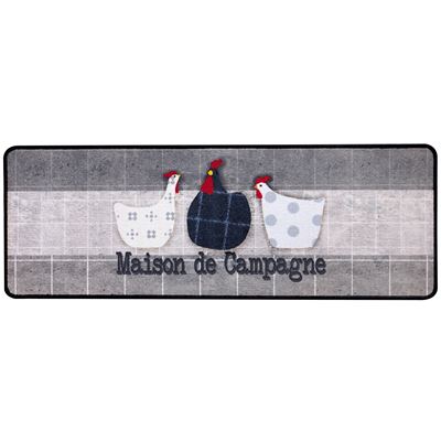 Tapis de cuisine poules